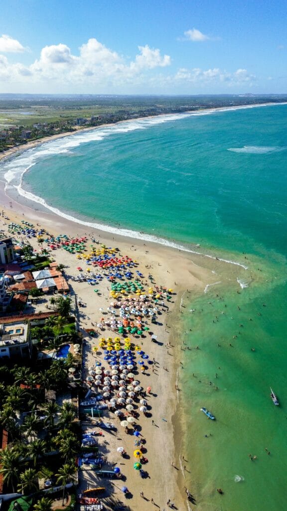 Porto de Galinhas com bebê — águas calmas