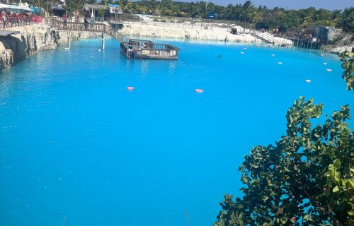 Vista panorâmica de Jericoacoara — pôr do sol nas dunas